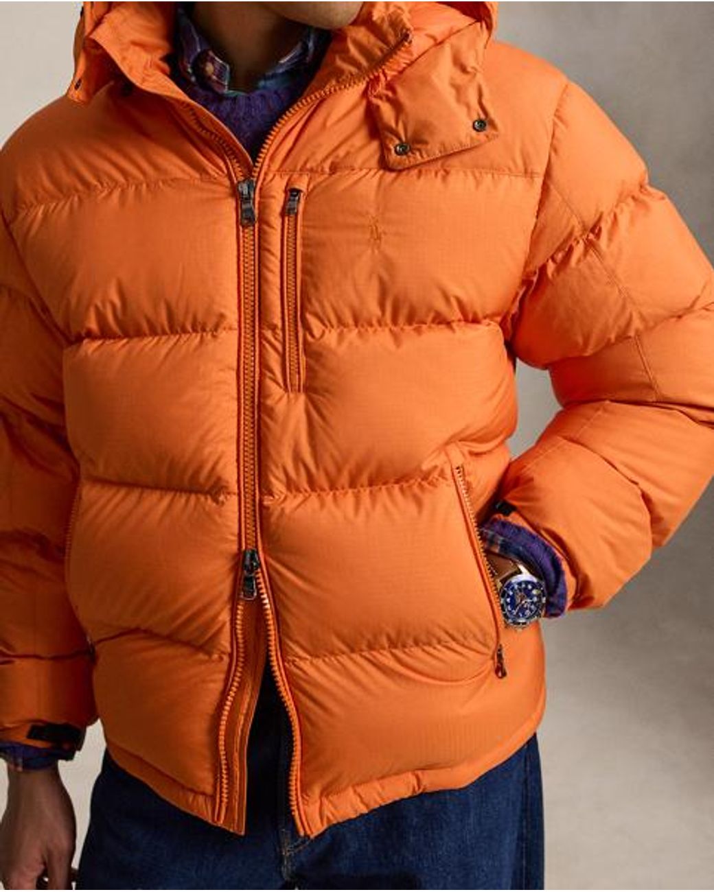 Polo Ralph Lauren Orange The Gorham Relaxed Fit Down Jacket for men
