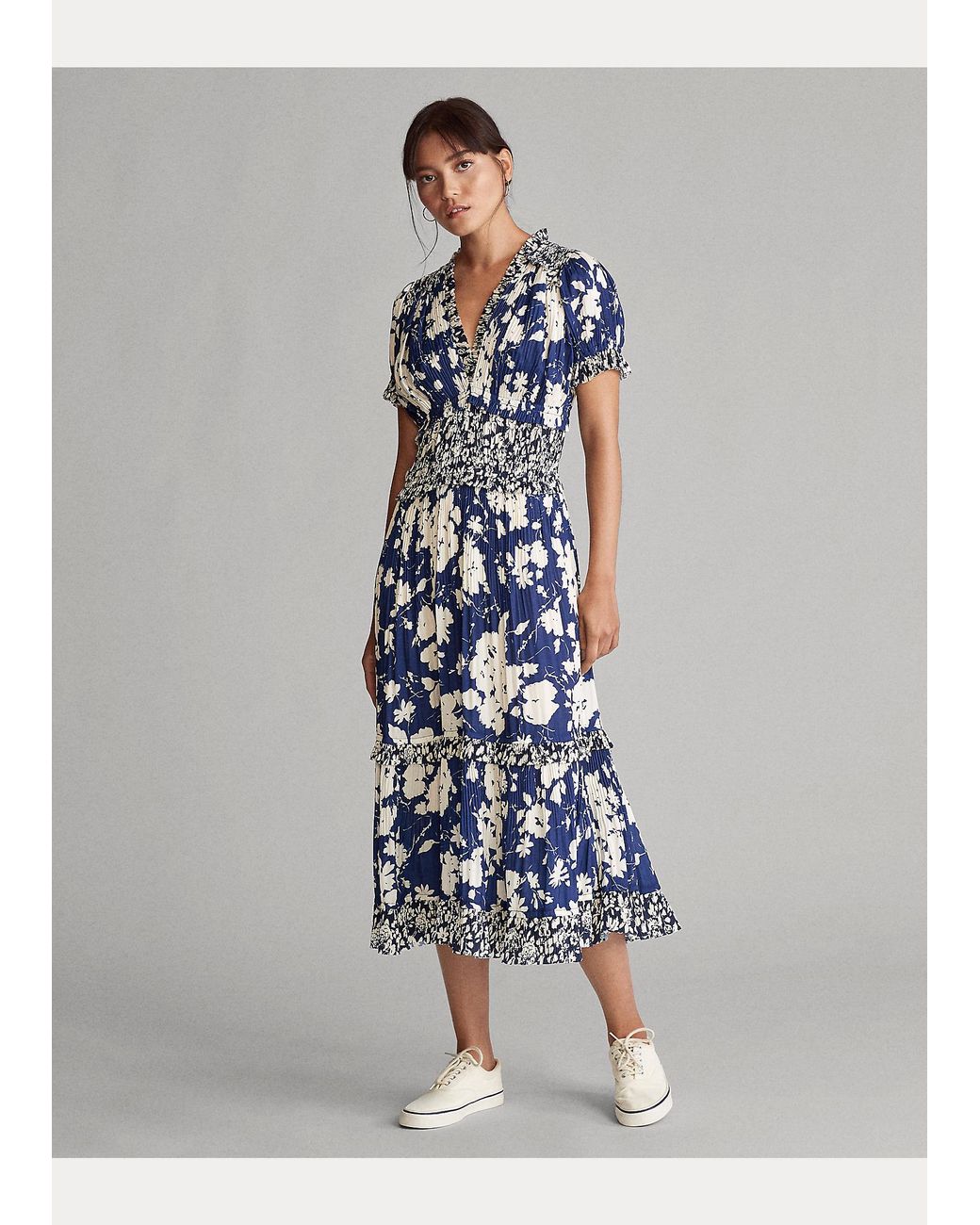 Polo ralph lauren wickelkleid mit blumenmuster Clearance