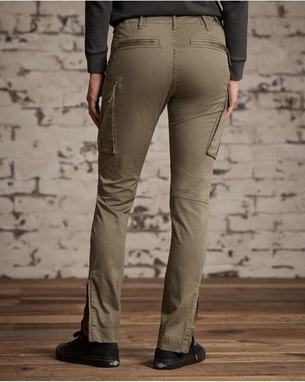 RRL Green Stretch Skinny Cargo Pant