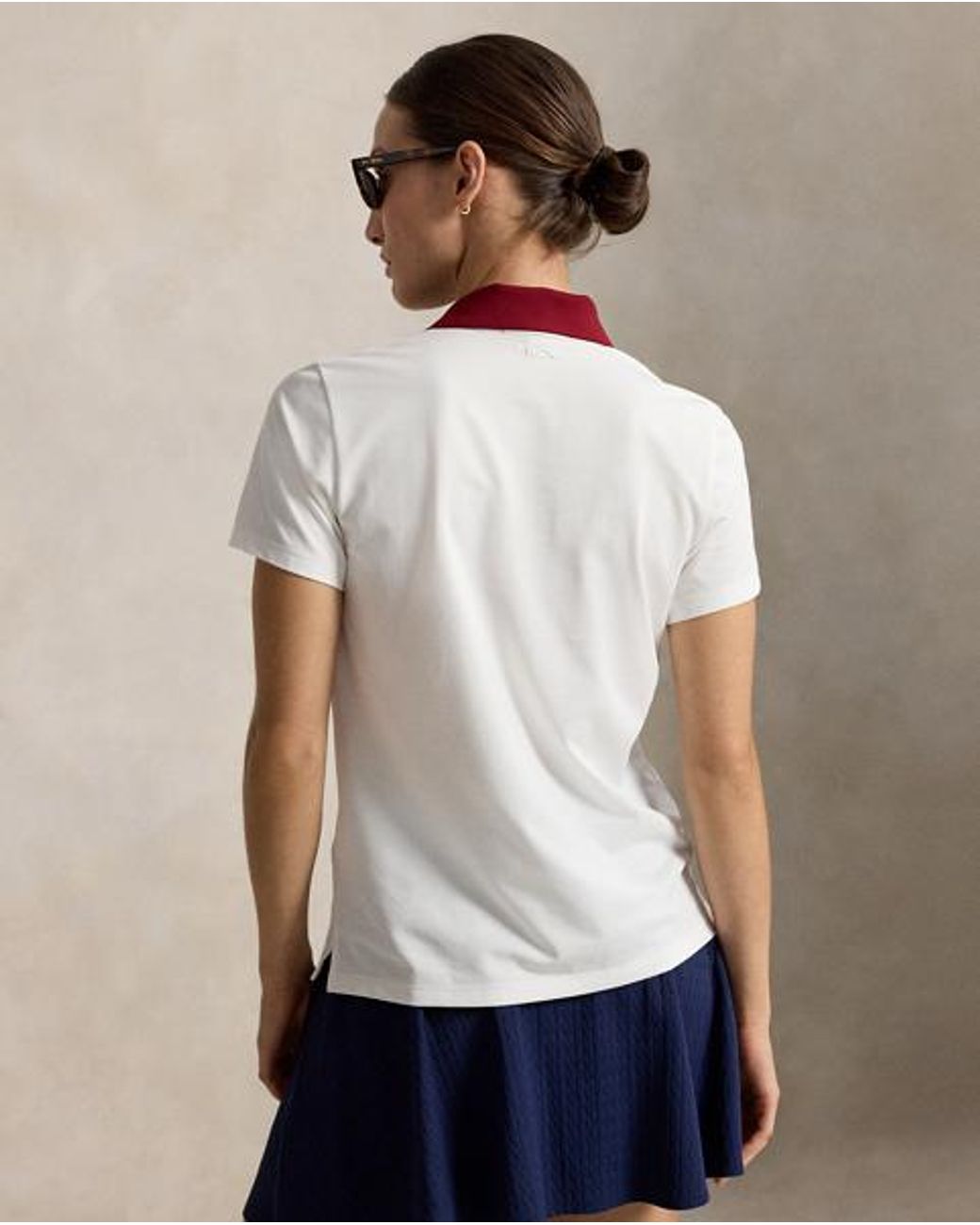 Ralph Lauren White Tailored Fit Jersey Polo Shirt