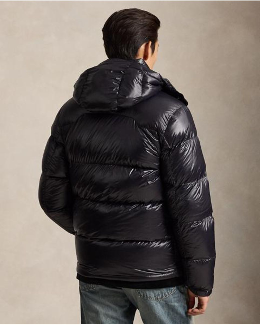 Polo Ralph Lauren Black The Gorham Glossed Down Jacket for men