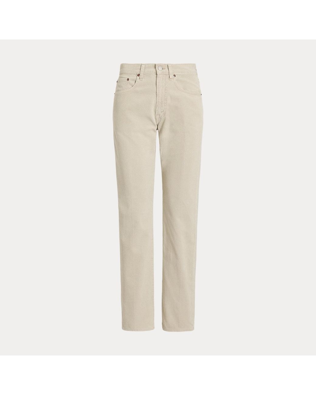 Polo Ralph Lauren Gray Corduroy Relaxed Straight Trouser