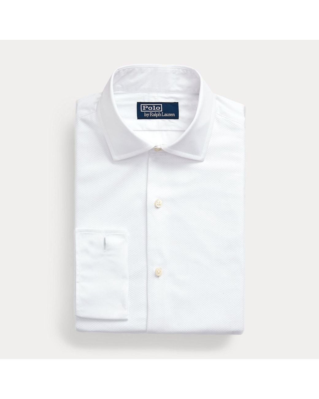Polo Ralph Lauren Gray Custom Fit French Cuff Tuxedo Shirt for men