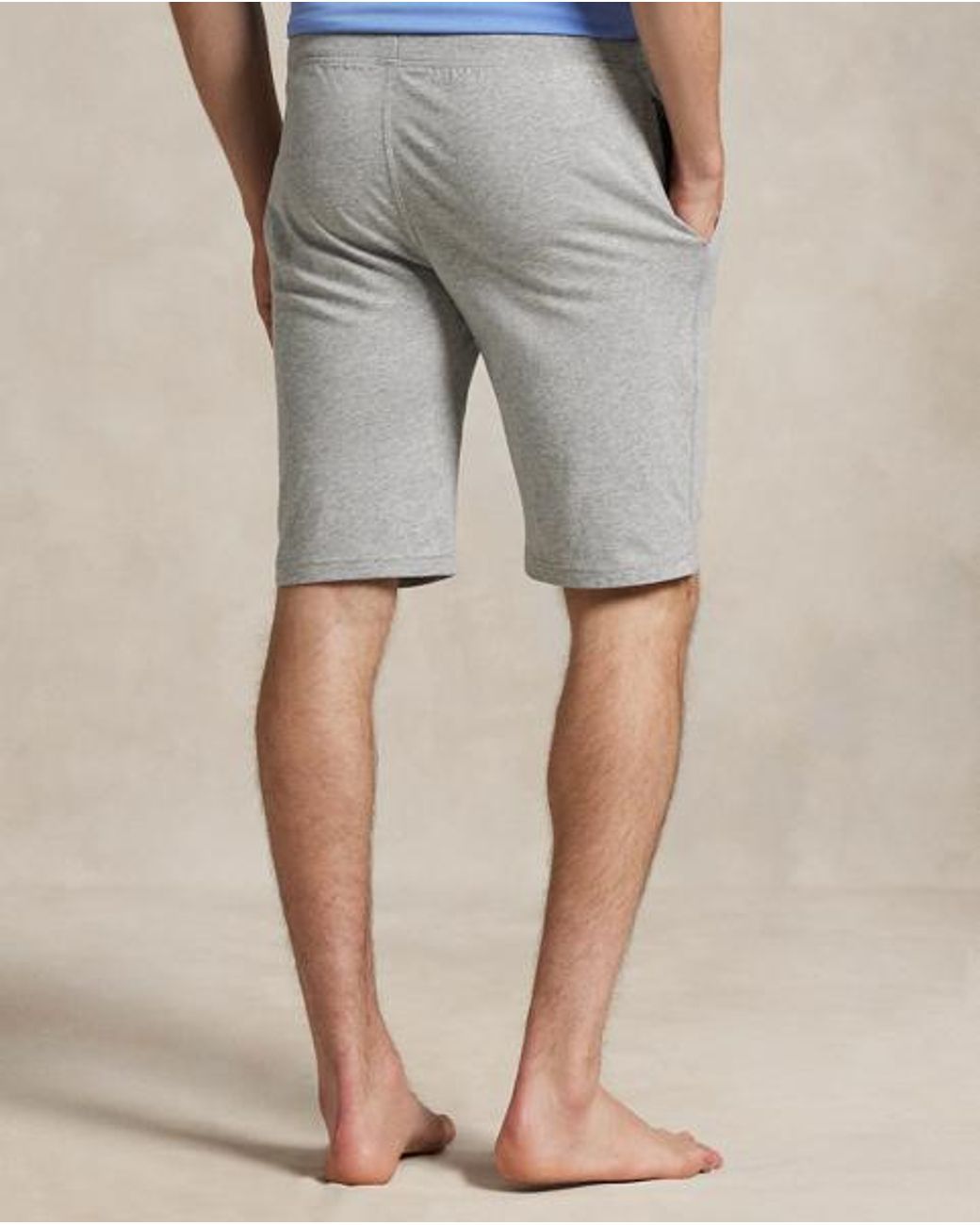 Polo Ralph Lauren Gray Cotton Jersey Sleep Shorts for men