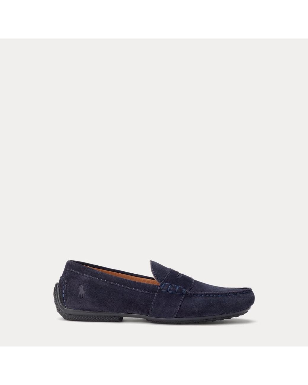 Polo ralph lauren suede loafers sale