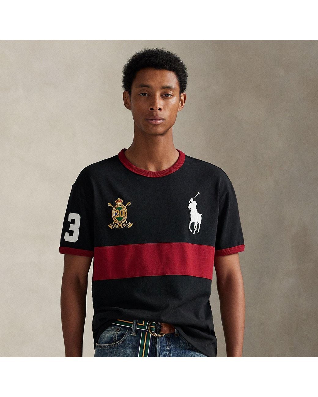 Polo Ralph Lauren Big Pony 20Th Anniversary T-Shirt in Black for