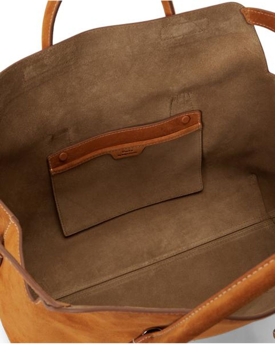 Polo Ralph Lauren Green Bellport Suede Satchel
