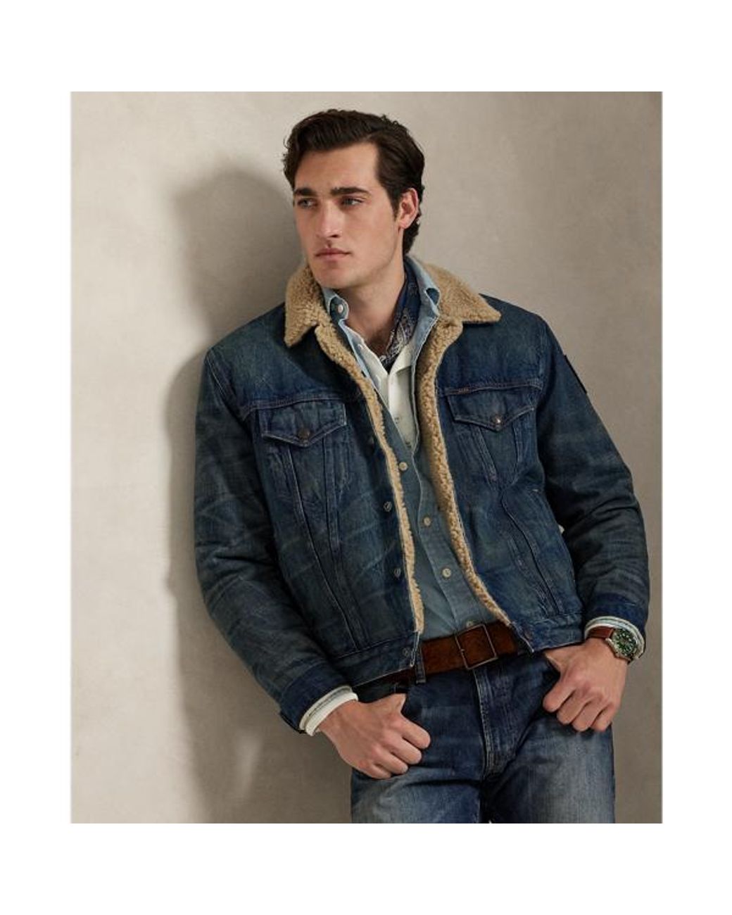 ジャケット・アウター Polo by Ralph Lauren Fleece Lined Jacket Ralph Lauren Fleece-lined Trucker Jacket in Blue for Men | Lyst