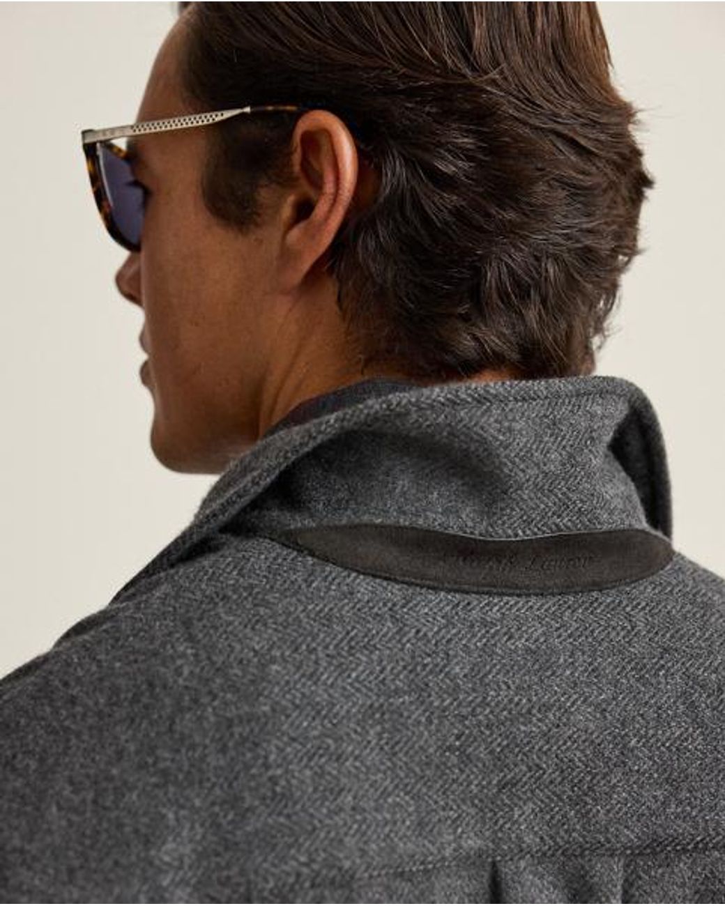 Ralph Lauren Black Relaxed Fit Wool-Cashmere Popover Shirt for men