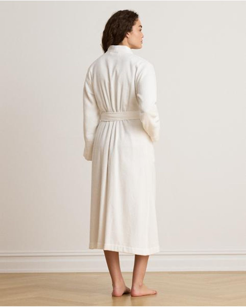 Ralph Lauren White Custom Cotton Terry Cloth Robe