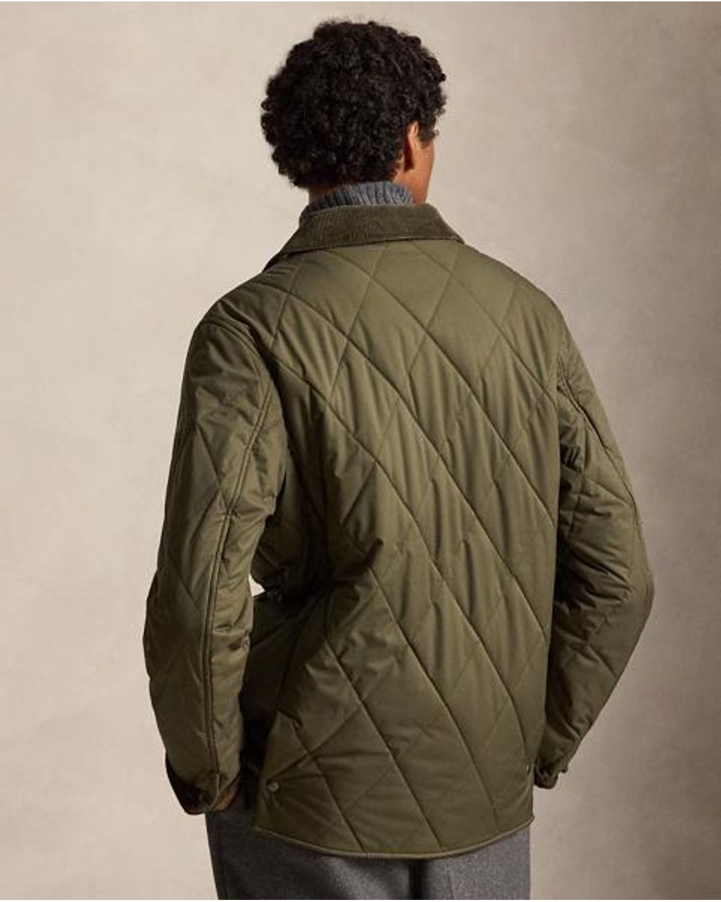 Polo Ralph Lauren Green The Beaton Quilted Car Coat for men