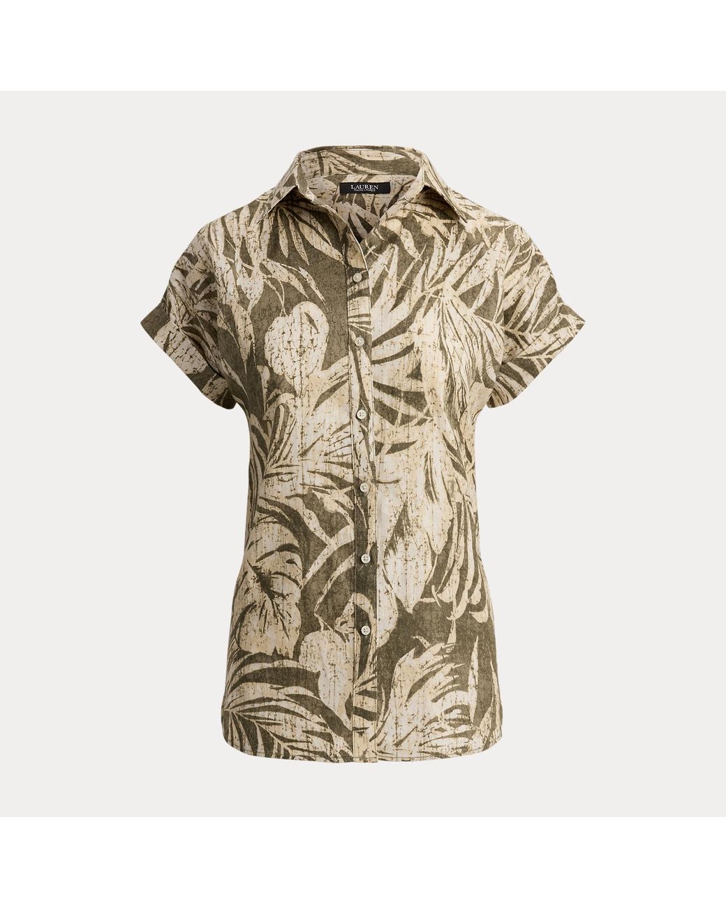 Ralph Lauren Green Relaxed Fit Print Short-Sleeve Shirt
