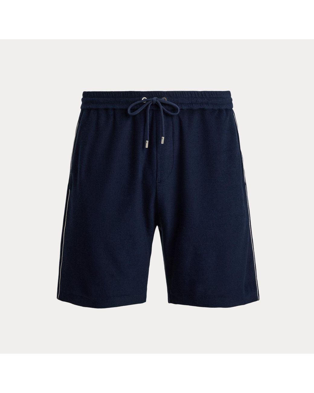Ralph Lauren Blue Cotton-Silk Terry Shorts for men