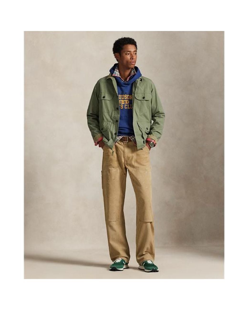 Polo Ralph Lauren Green Polo Dungaree Fit Carpenter Trousers for men