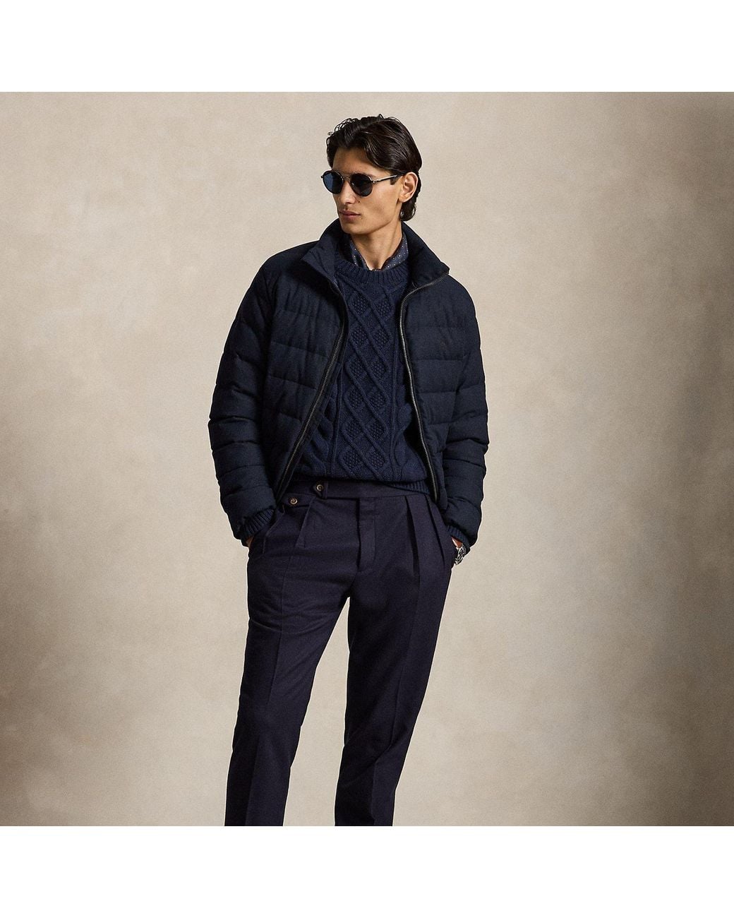Polo Ralph Lauren Blue Wool Flannel Suit Trouser for men