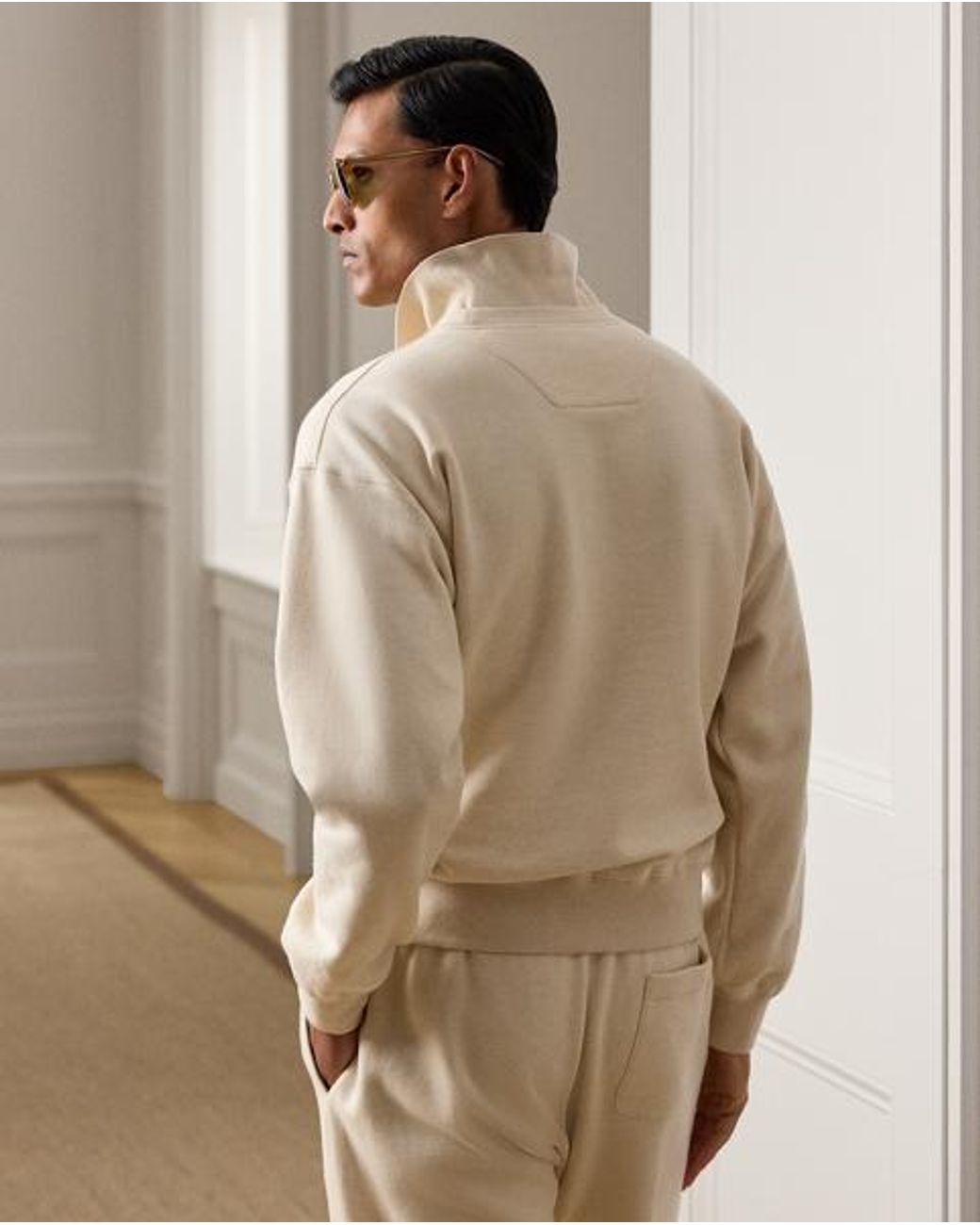 Ralph Lauren Brown Relaxed Fit Cotton-Cashmere Sweatshirt for men
