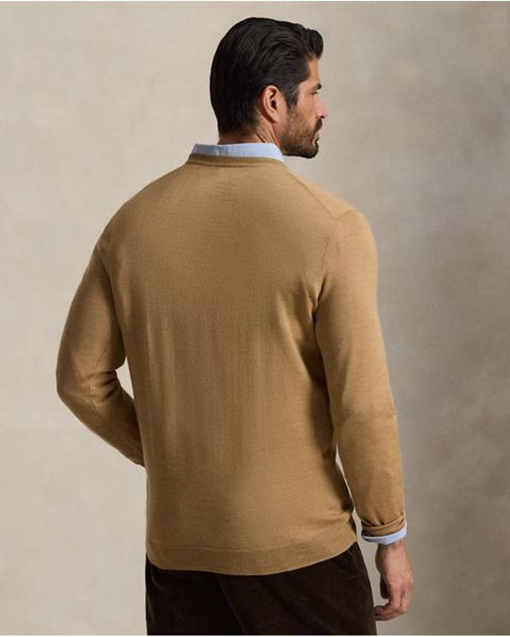 Polo Ralph Lauren Brown Washable Wool Crewneck Jumper for men