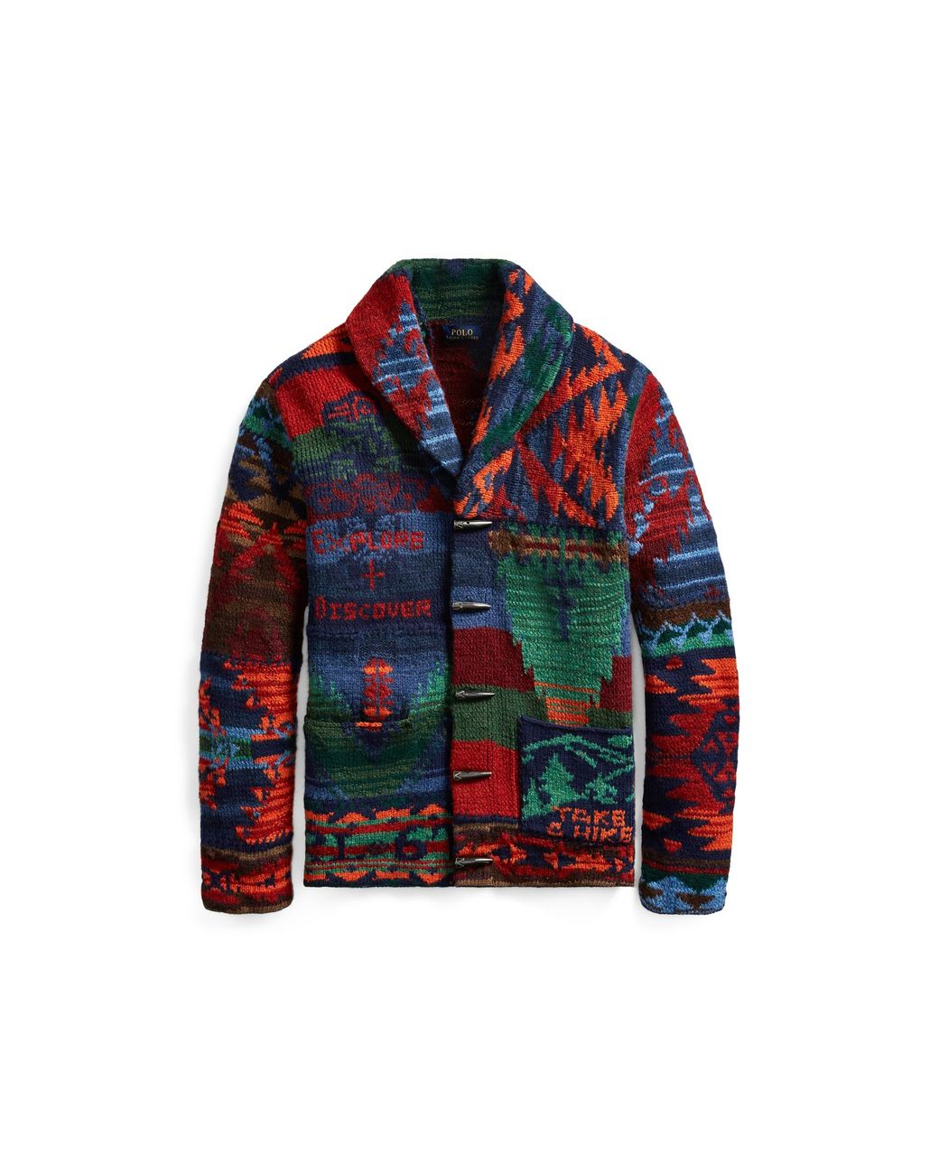 Polo Ralph Lauren The Iconic Patchwork Cardigan for Men | Lyst