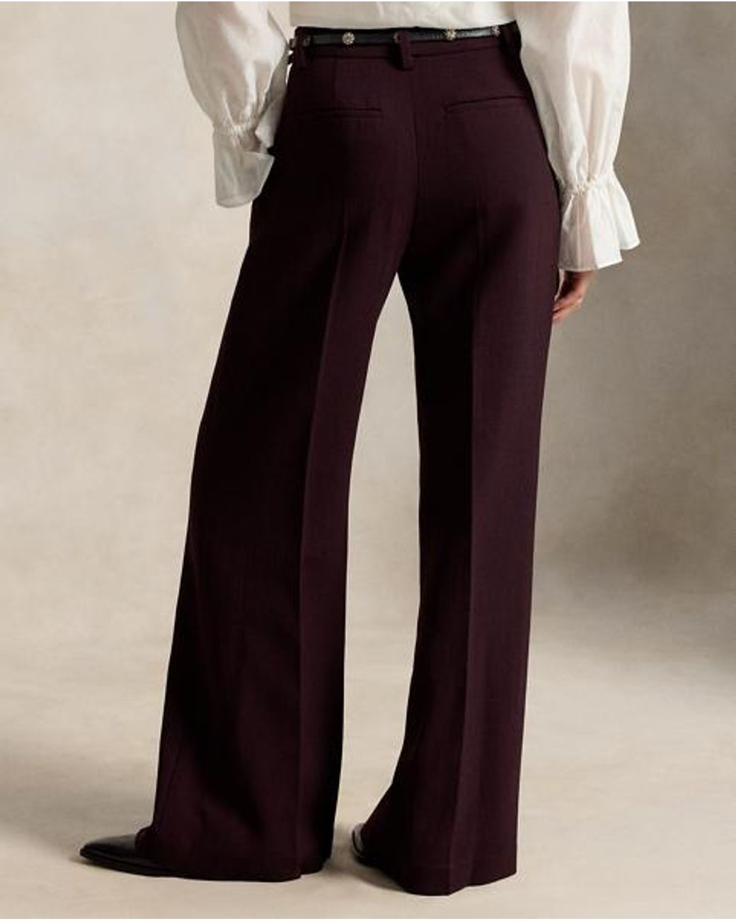 Polo Ralph Lauren Black Beaton Wool Crepe Trouser
