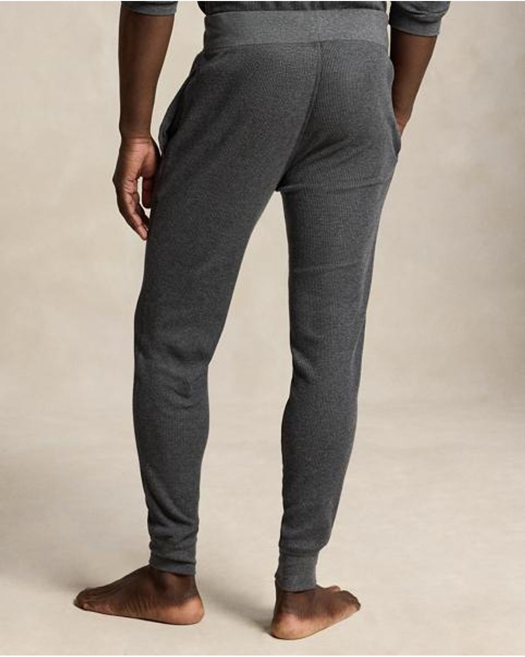Polo Ralph Lauren White Waffle-Knit Sleep Jogger for men