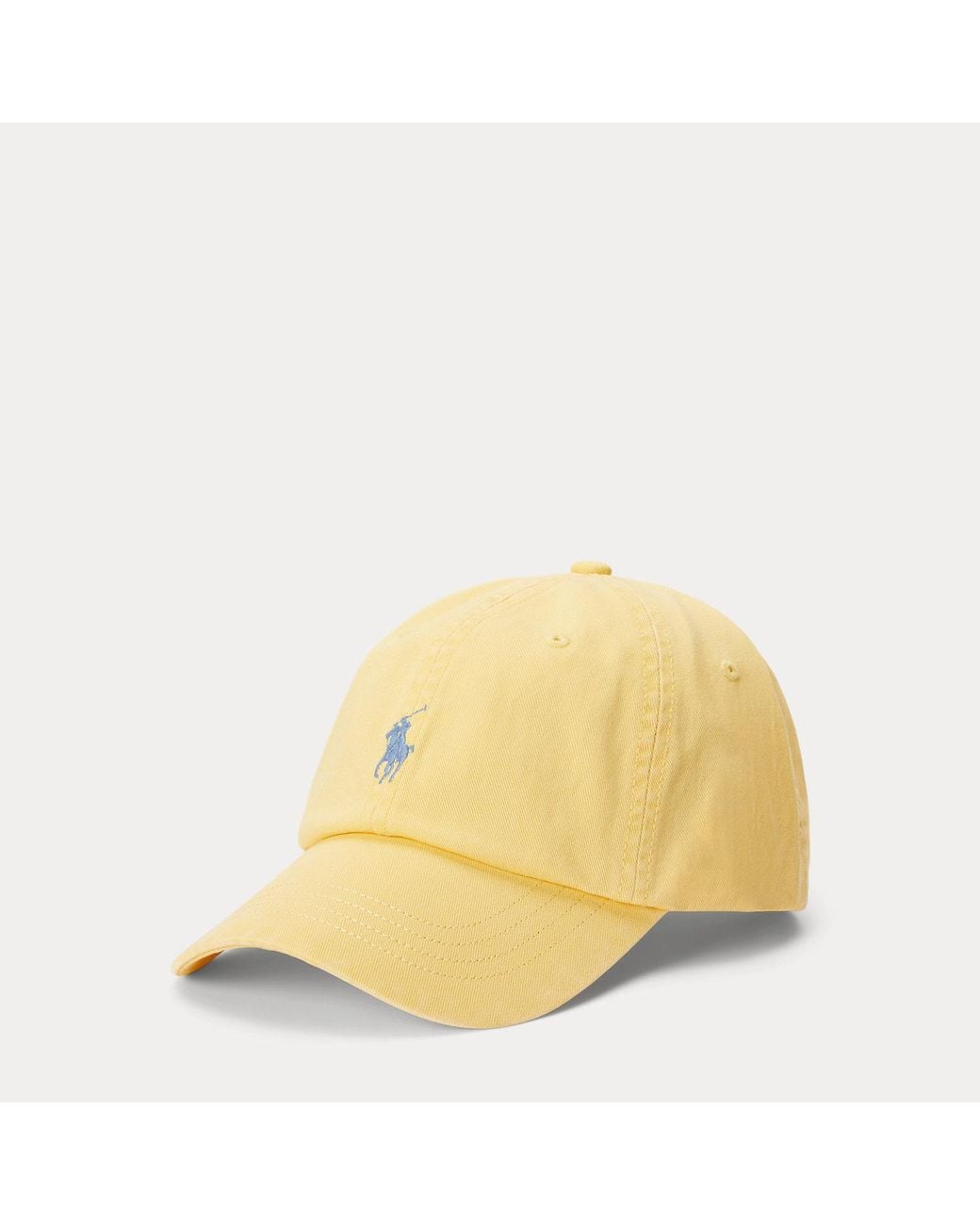 Polo Ralph Lauren Yellow The Iconic Cotton Chino Ball Cap for men