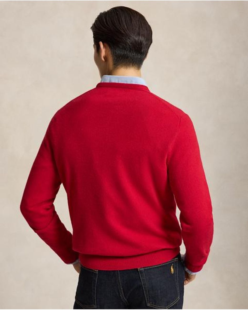 Polo Ralph Lauren Red Wool Crewneck Jumper for men