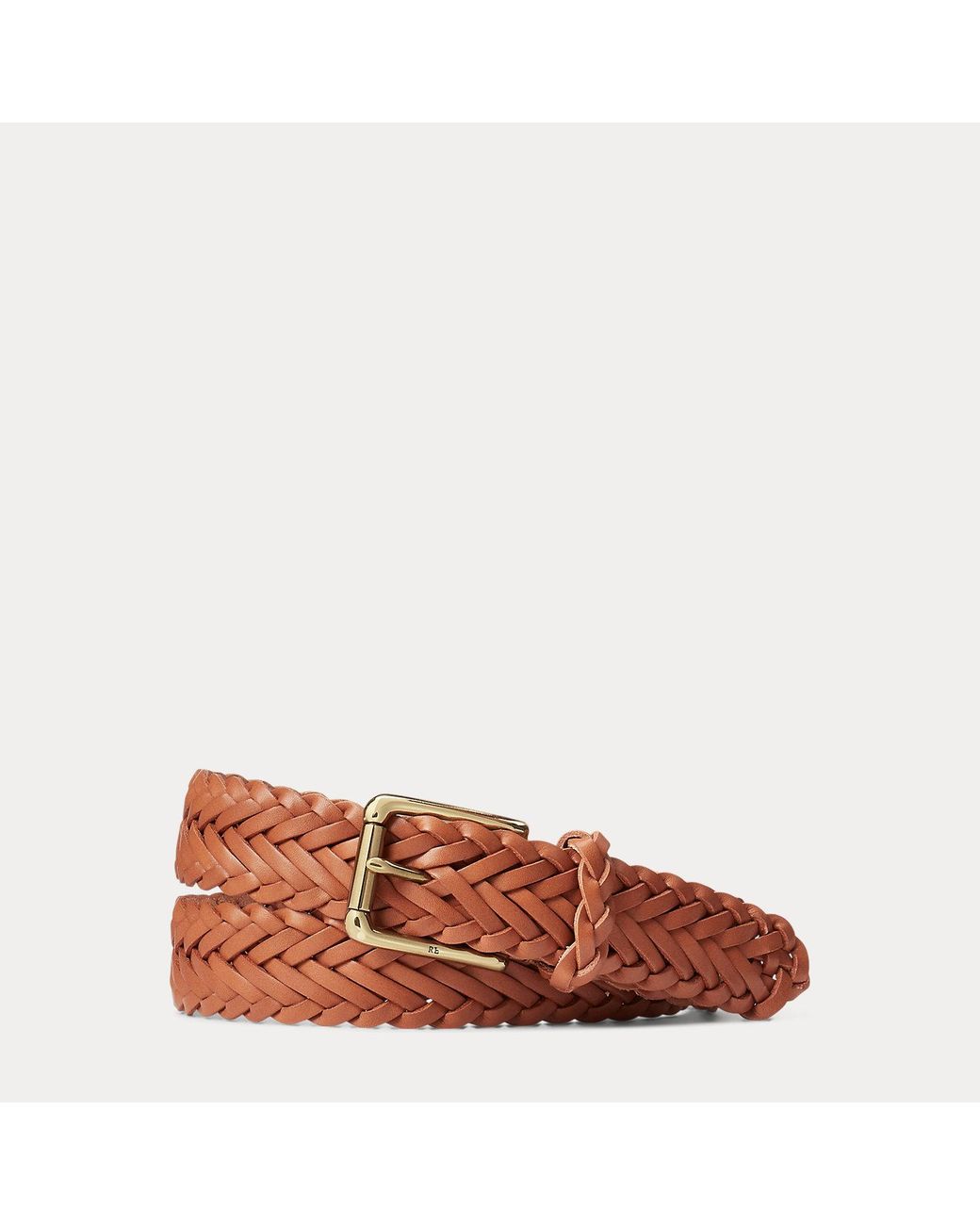 Ralph Lauren Multicolor Sportsman Braided Leather Belt for men