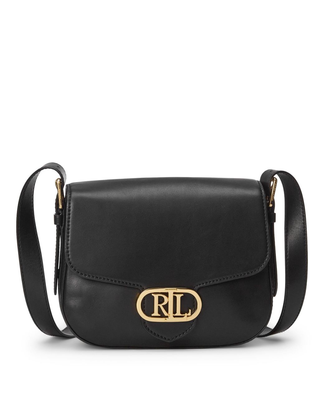 Ralph Lauren Leather Medium Addie Crossbody Size One Size in Black Lyst
