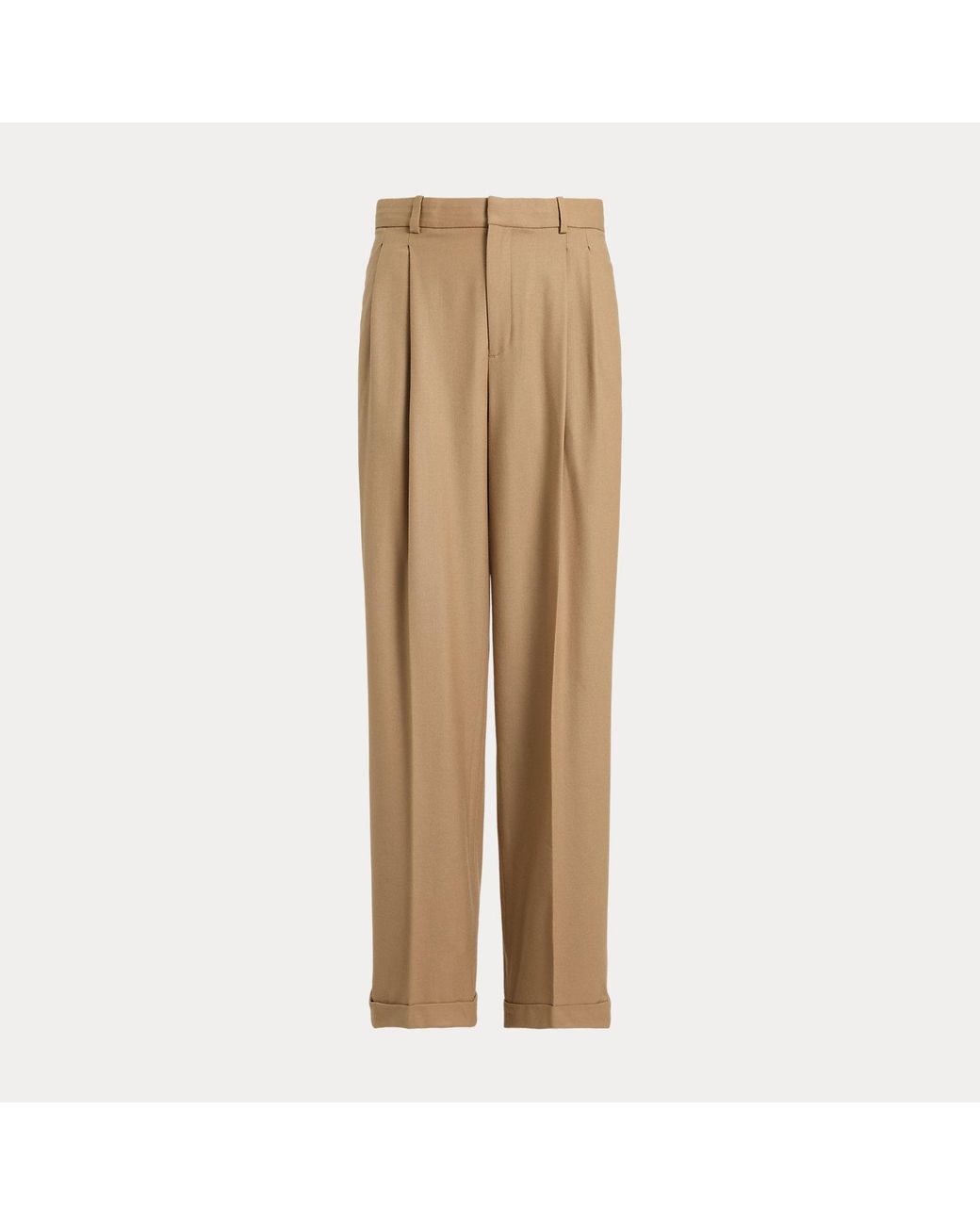 Polo Ralph Lauren Natural Wool-Blend Straight-Leg Trouser