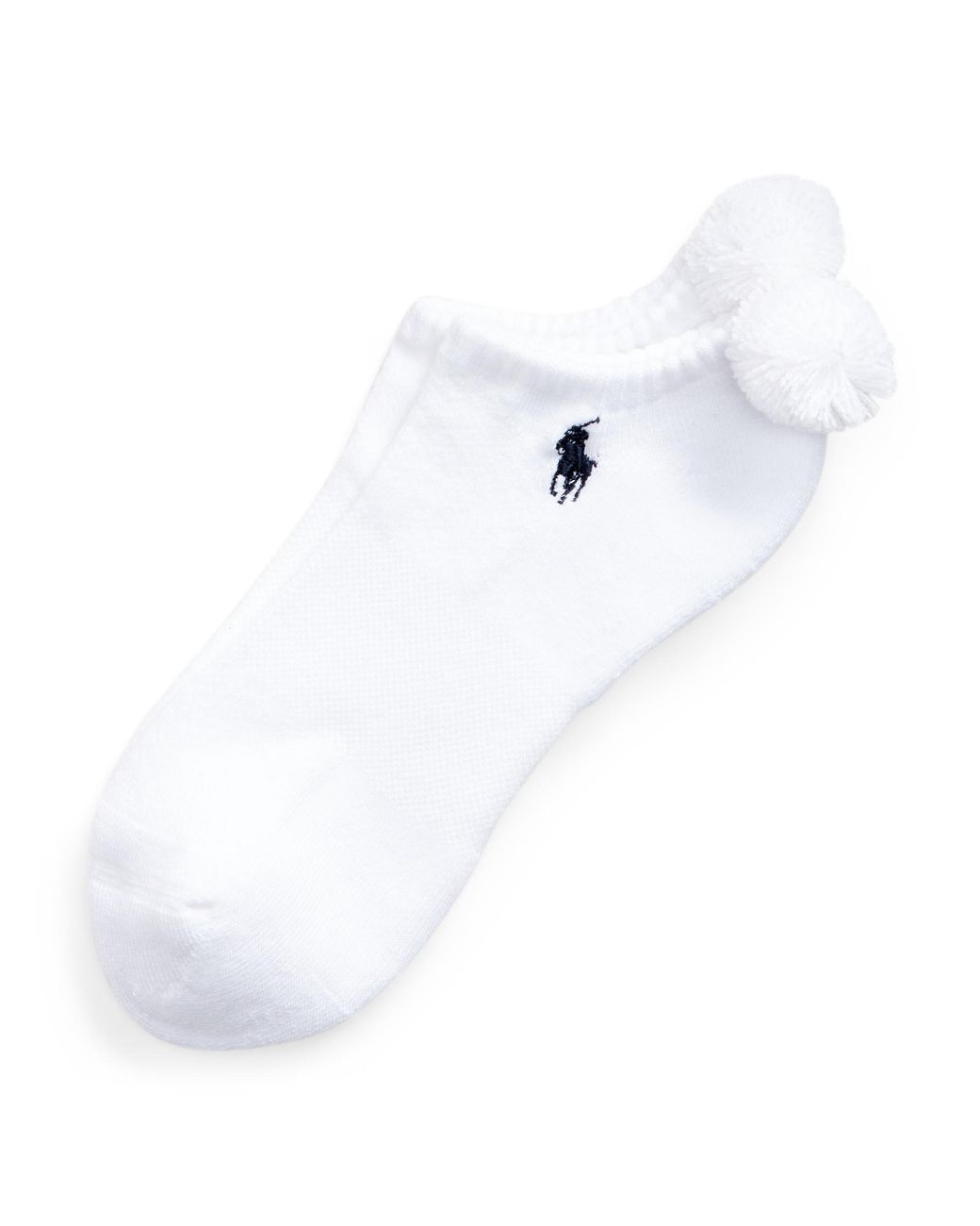 Ralph Lauren Pompom Lowcut Golf Sock in White Lyst