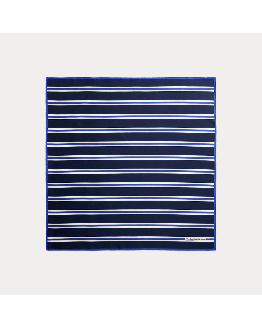 Polo Ralph Lauren Blue Striped Silk Square Scarf for men