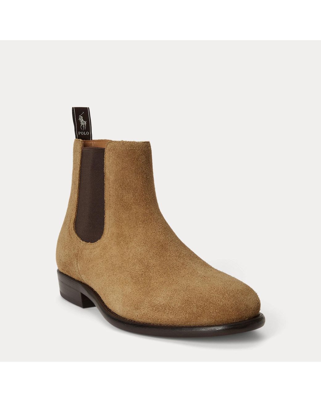 Polo Ralph Lauren Brown Owen Suede Chelsea Boot for men