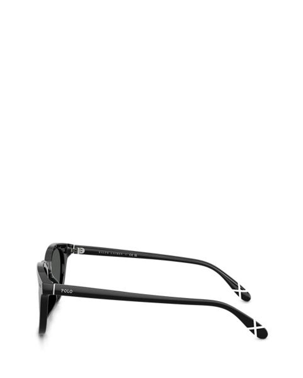 Polo Ralph Lauren Gray Heritage Rowing-Stripe Round Sunglasses for men