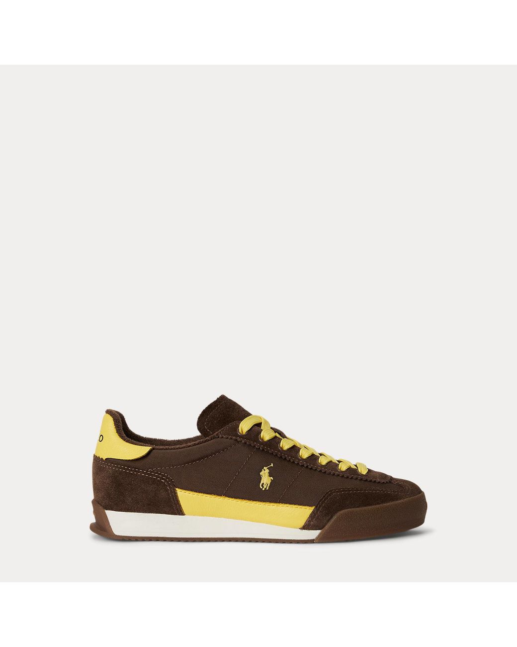 Polo Ralph Lauren Brown Hester Suede Trainer