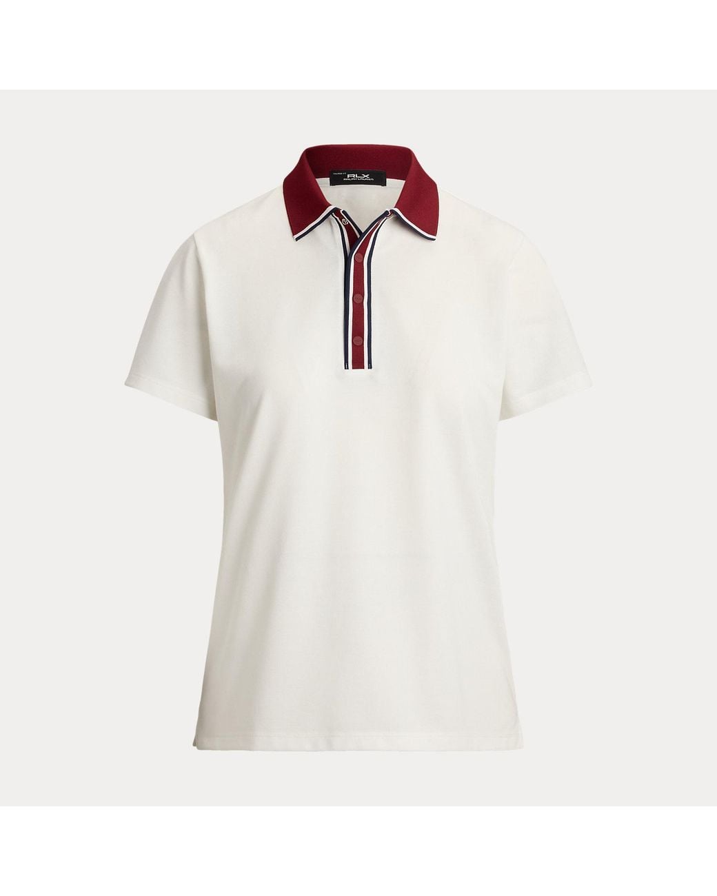 Ralph Lauren White Tailored Fit Jersey Polo Shirt