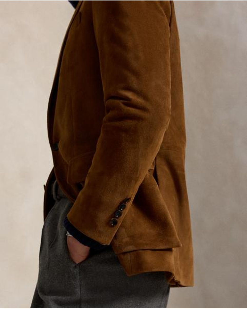 Polo Ralph Lauren Brown The Rl67 Suede Jacket for men