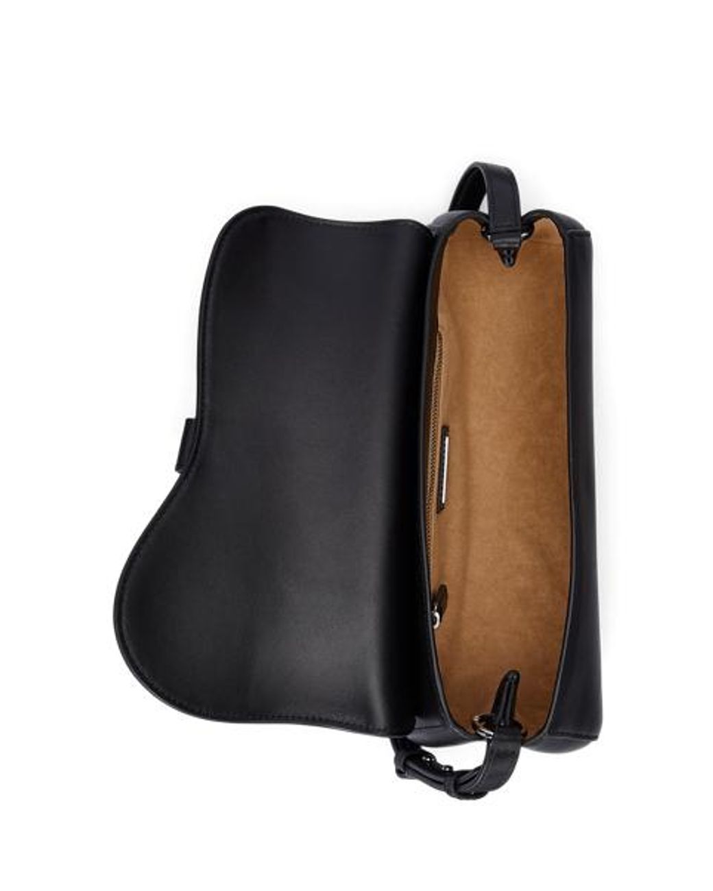 Ralph Lauren Black Leather Medium Tasha East-West Bag