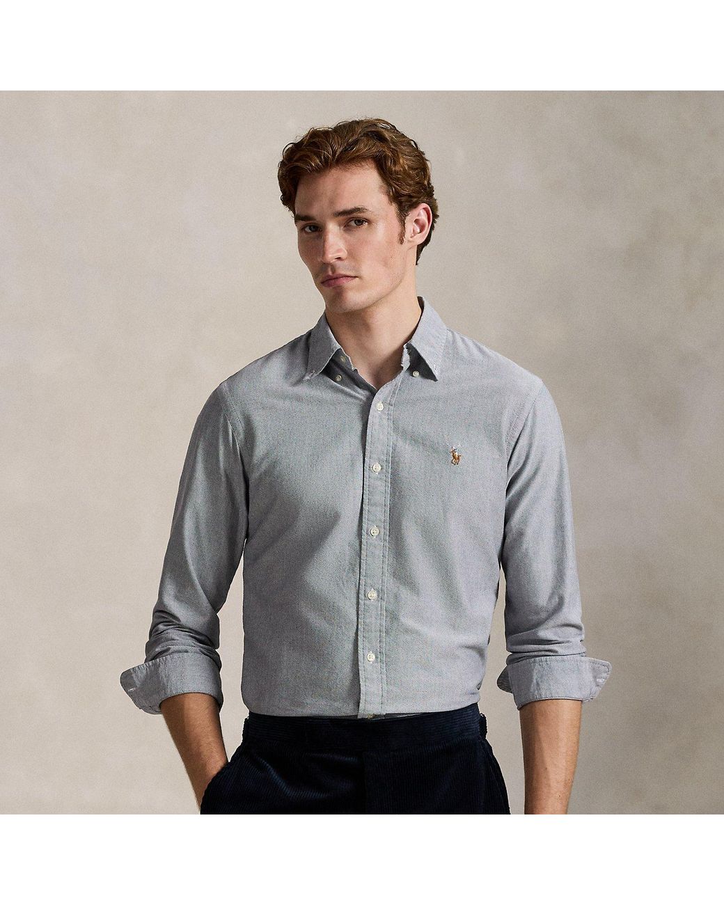 Polo Ralph Lauren Gray The Iconic Oxford Shirt for men