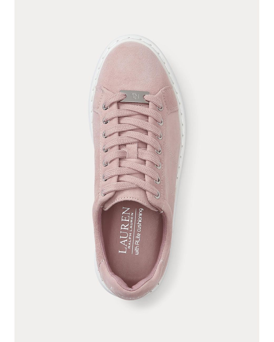 Ralph Lauren Angeline Suede Trainer in 