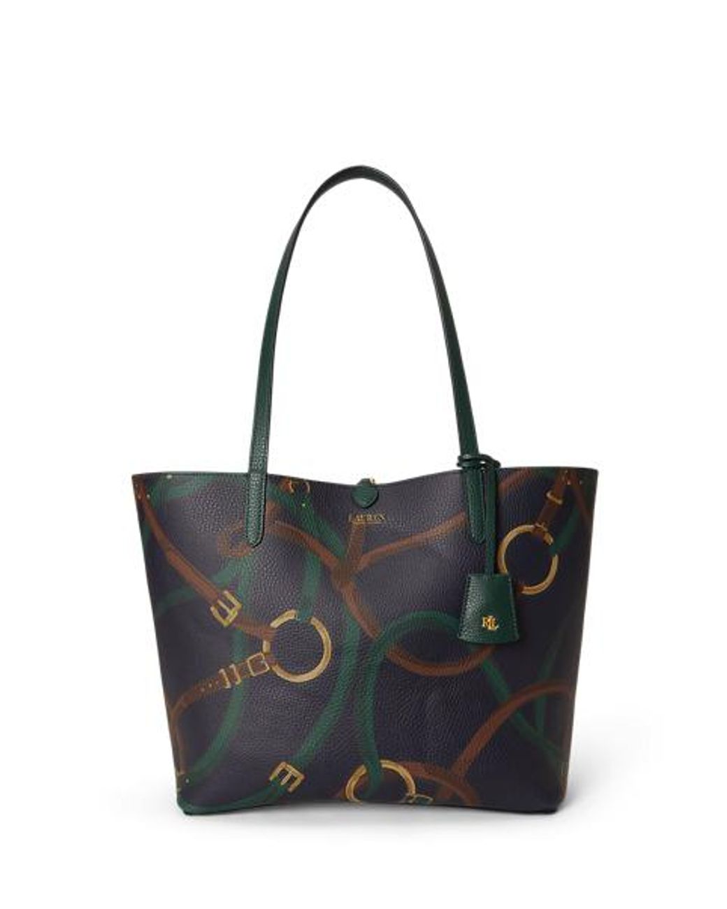 Ralph Lauren Blue Large Reversible Faux-Leather Tote Bag