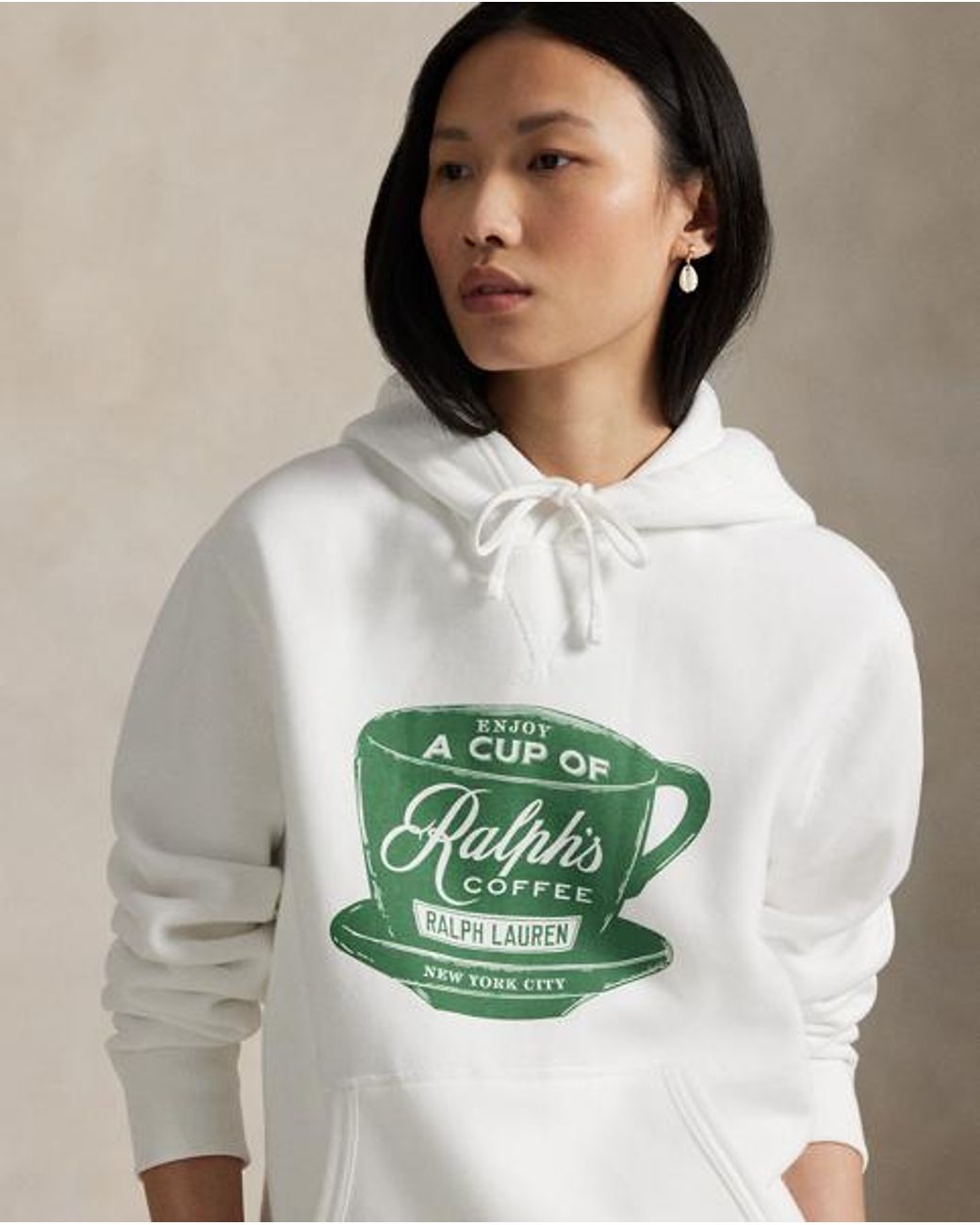 Polo Ralph Lauren Blue Ralph Lauren's Coffee Hoodie for men
