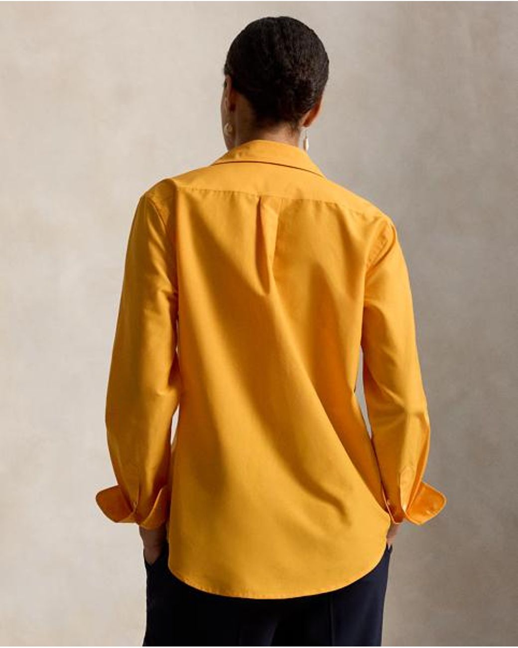 Polo Ralph Lauren Orange Relaxed Fit Cotton-Silk Shirt