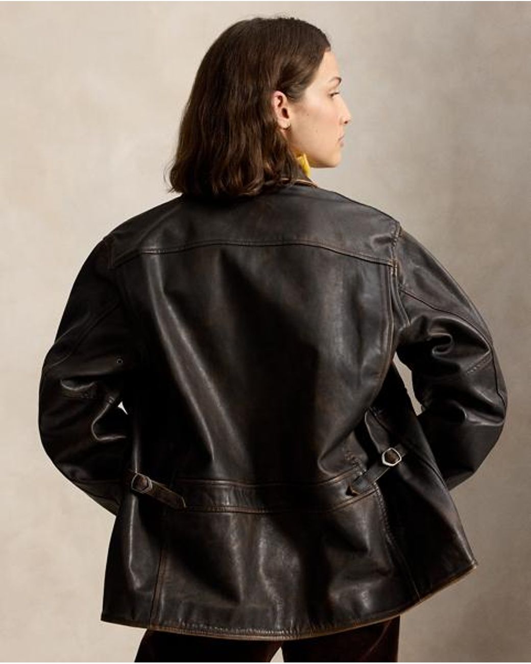 Polo Ralph Lauren Black Leather Moto Jacket