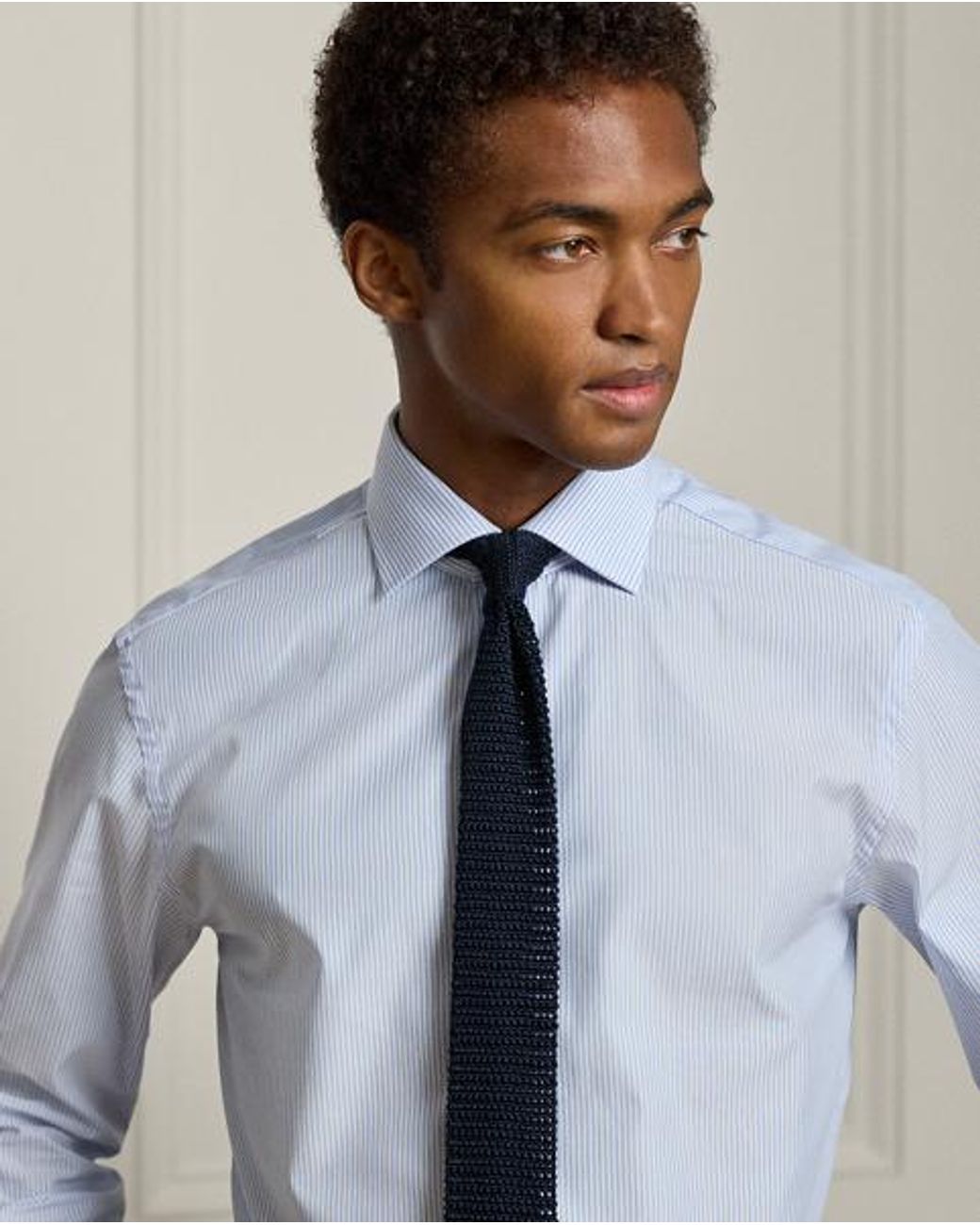 Ralph Lauren Blue Mini-Bengal-Stripe Shirt for men