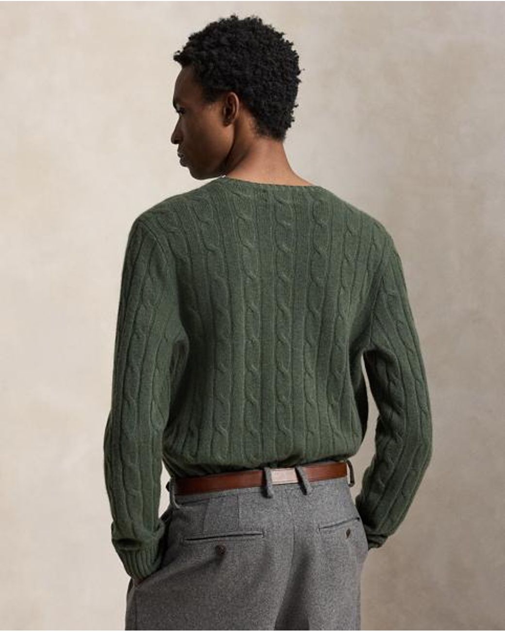 Polo Ralph Lauren Green The Iconic Cable-knit Cashmere Jumper for men
