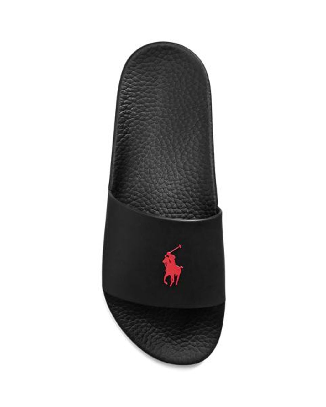 Polo Ralph Lauren Black Signature Pony Slide for men