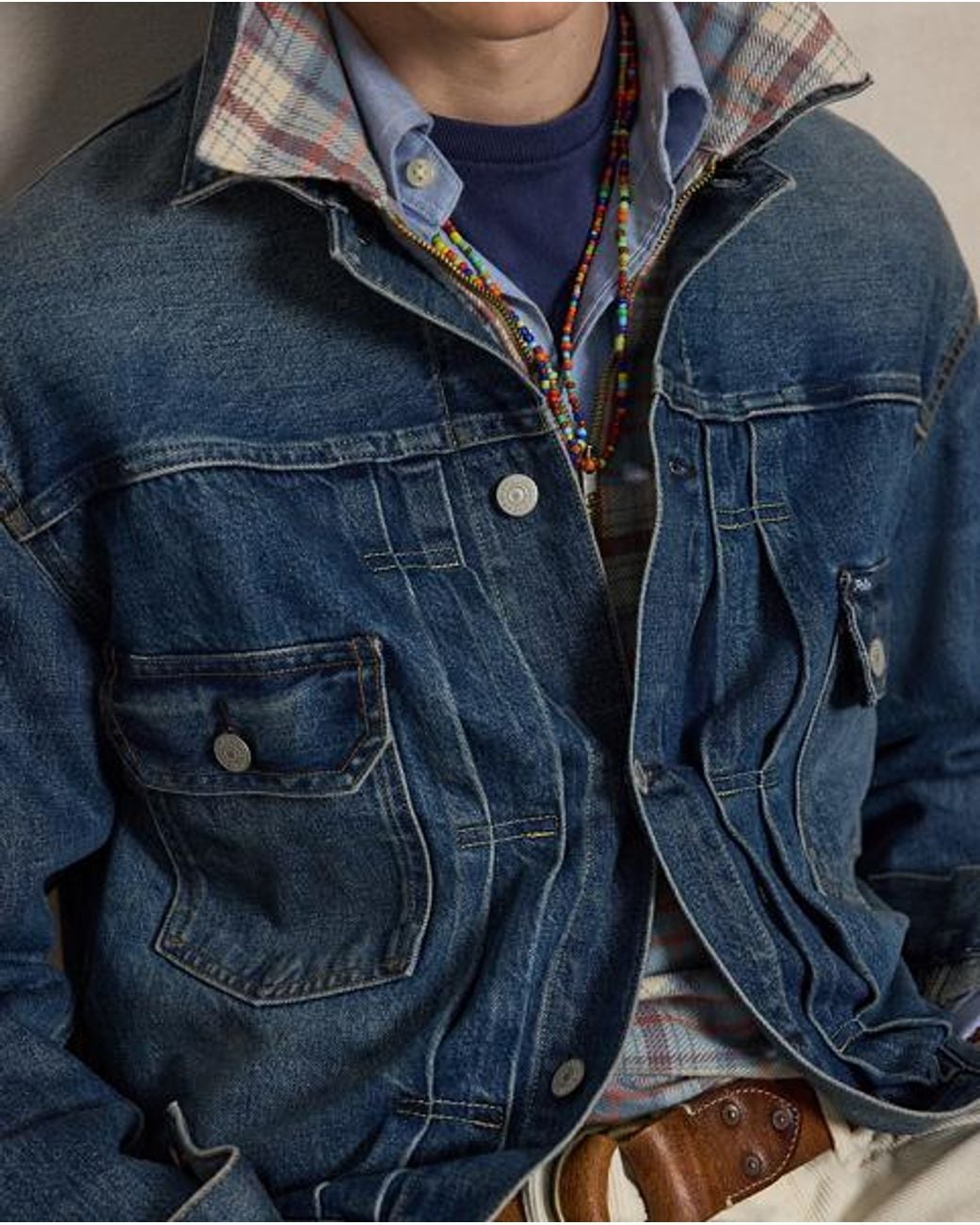 Polo Ralph Lauren Blue Denim Trucker Jacket for men