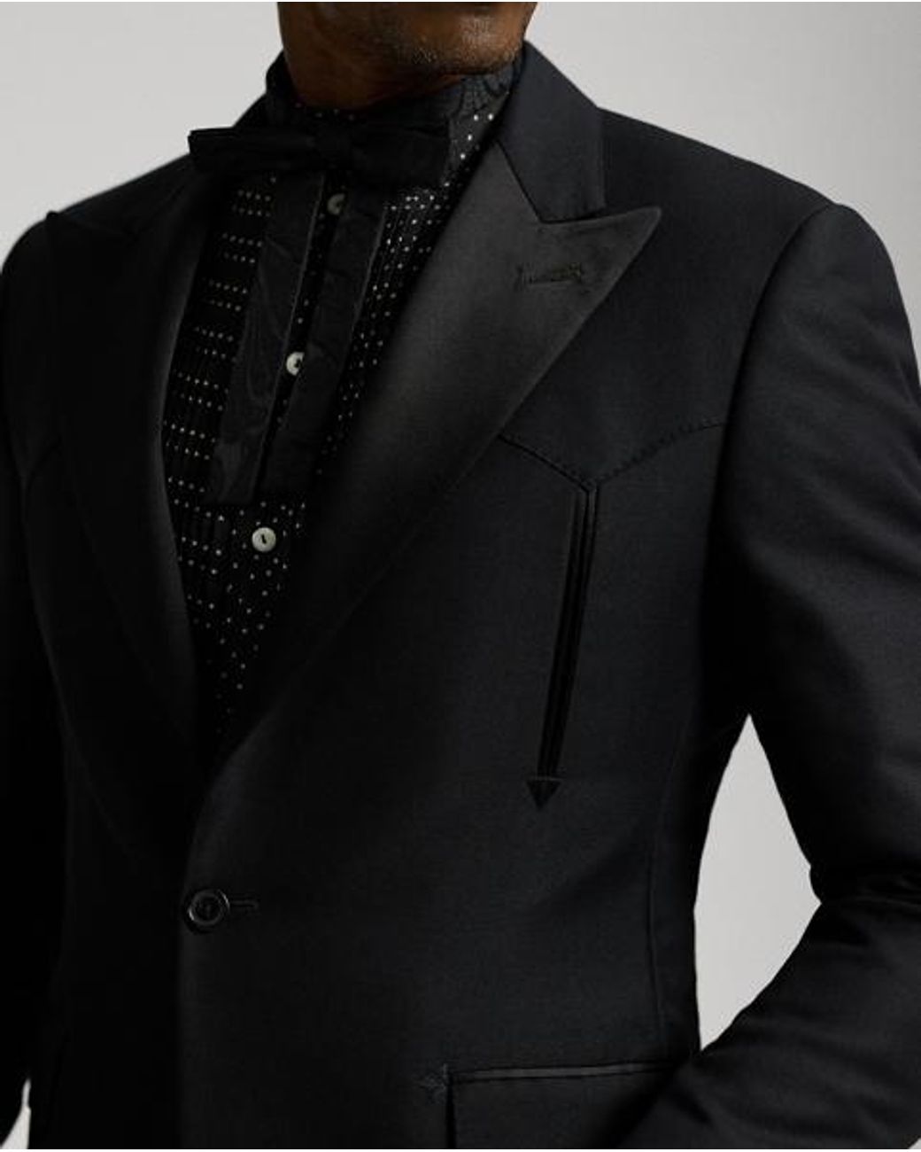 Ralph Lauren Blue Wool Western Tuxedo Jacket for men