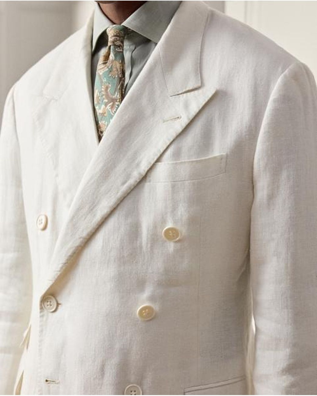 Ralph Lauren Gray Glenn Hand-Tailored Linen Jacket for men