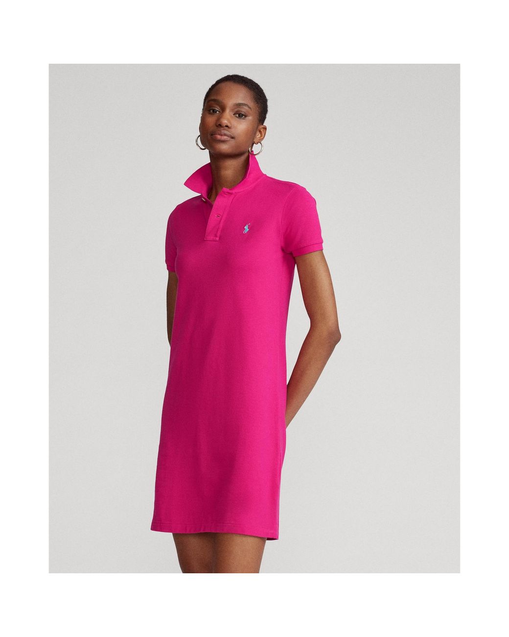 ralph lauren cotton mesh polo dress
